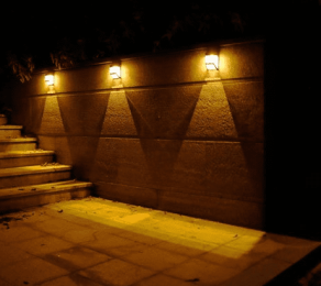 Solar Wall Light 2LED Solar Pane Street Light Decorative Solar Fence Light