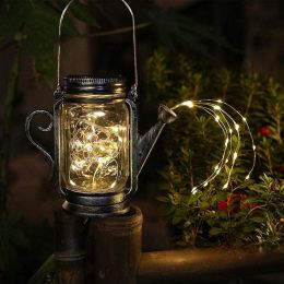 DIY Frosted Glass Jar Elf Decorative Lamp