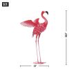 Summerfield Terrace Flying Flamingo Metal Garden Decor - 34 inches