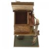 Songbird Valley Log Cabin Treehouse Bird Feeder