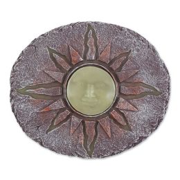 Accent Plus Glow-in-the-Dark Sun Resin Stepping Stone